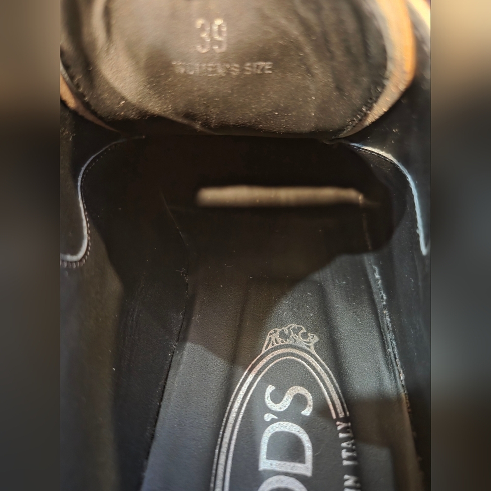 Tod's Metallic Silver Laced-up Oxford Shoes In Leather. Authentic Made In Italy - Picture 8 of 10